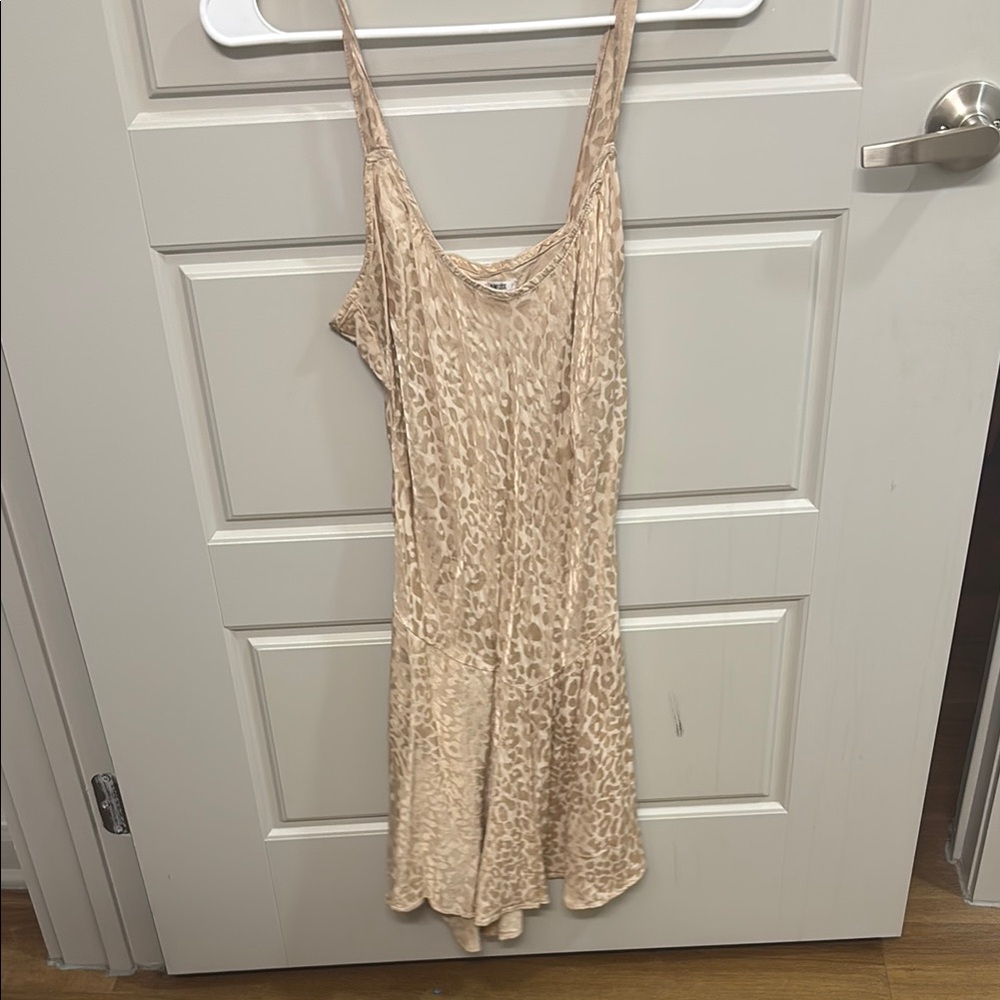 Amuse Society Tan Leopard Print Dress